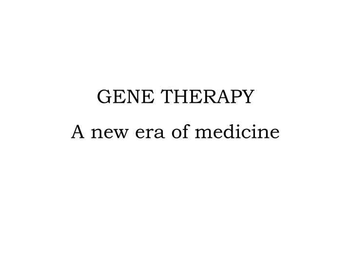 gene therapy