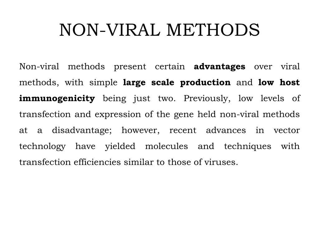 non viral methods