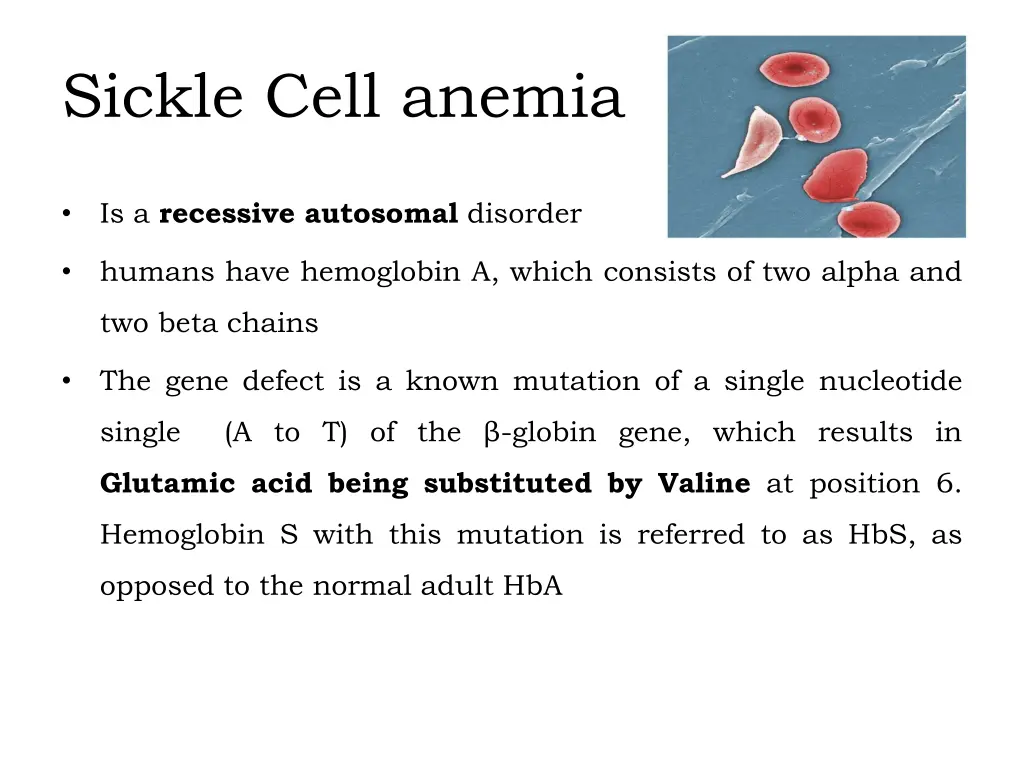 sickle cell anemia