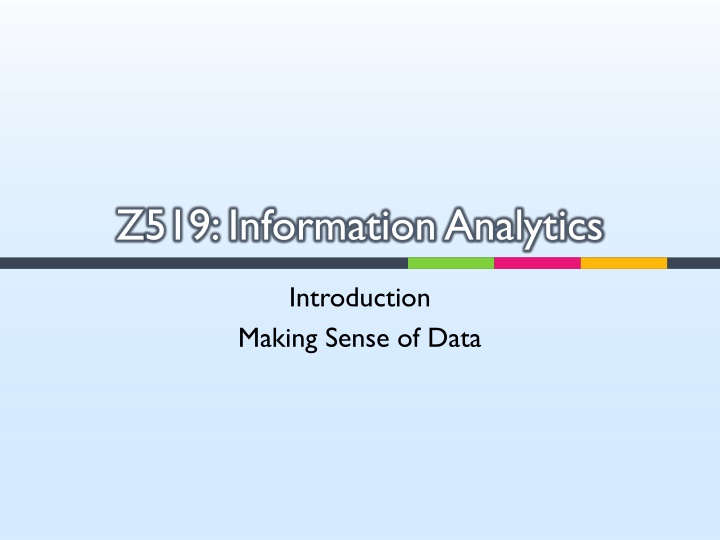 z519 information analytics