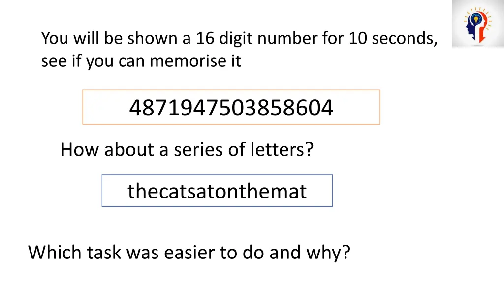 you will be shown a 16 digit number