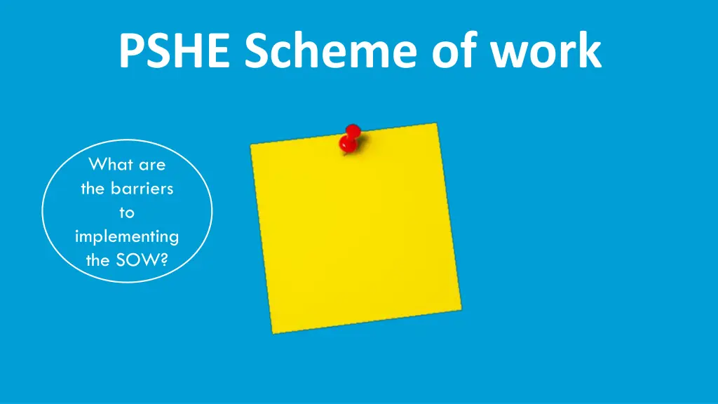 pshe scheme of work 1