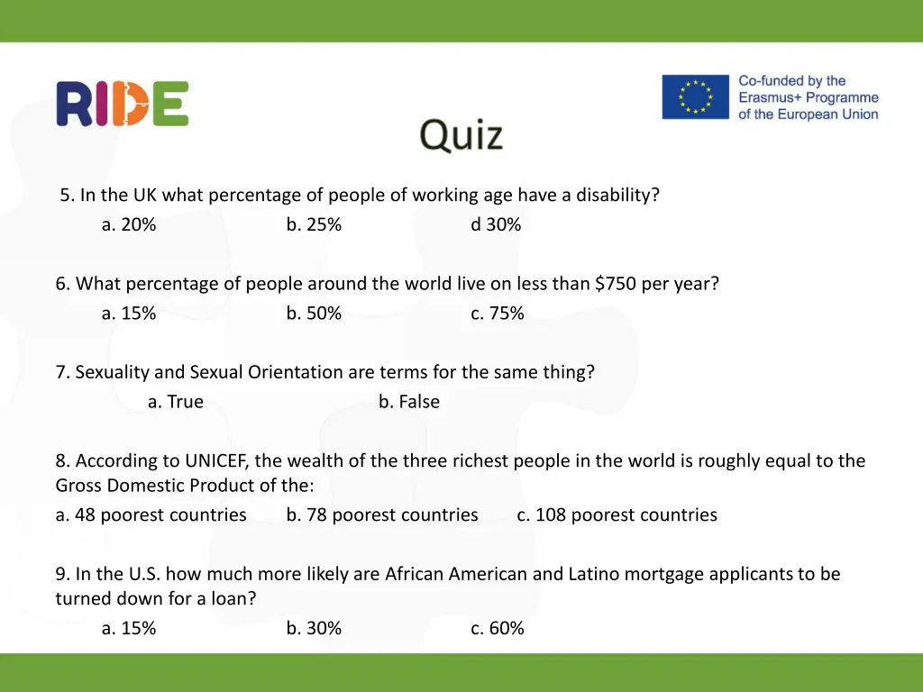 5 in the uk what percentage of people of working