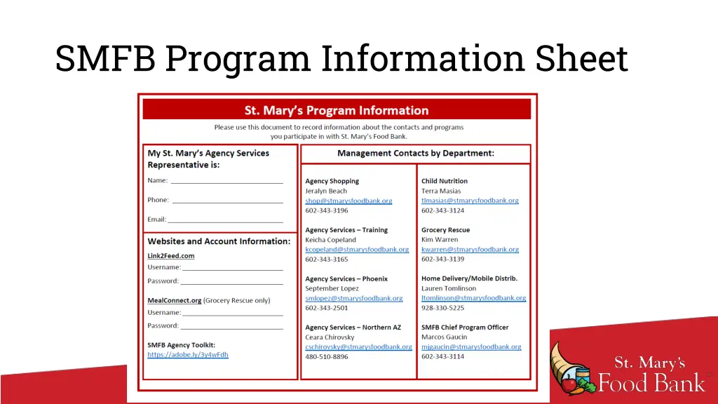 smfb program information sheet