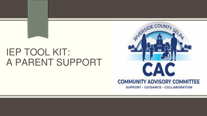 iep tool kit a parent support