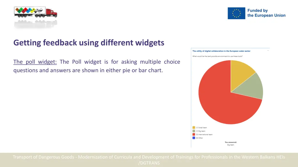 getting feedback using different widgets 1