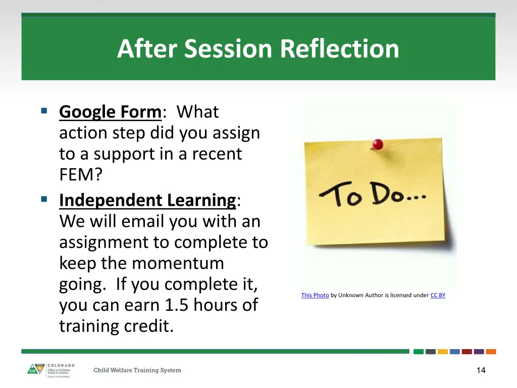 after session reflection