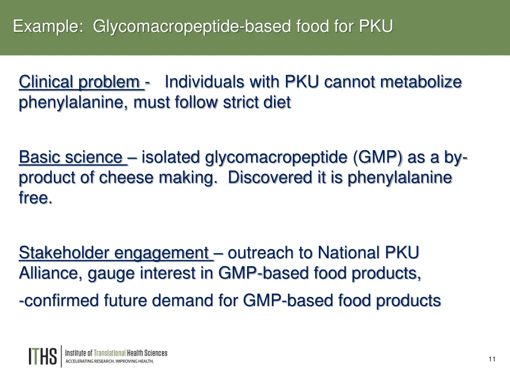 example glycomacropeptide based food for pku