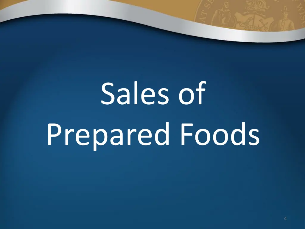 sales of prepared foods