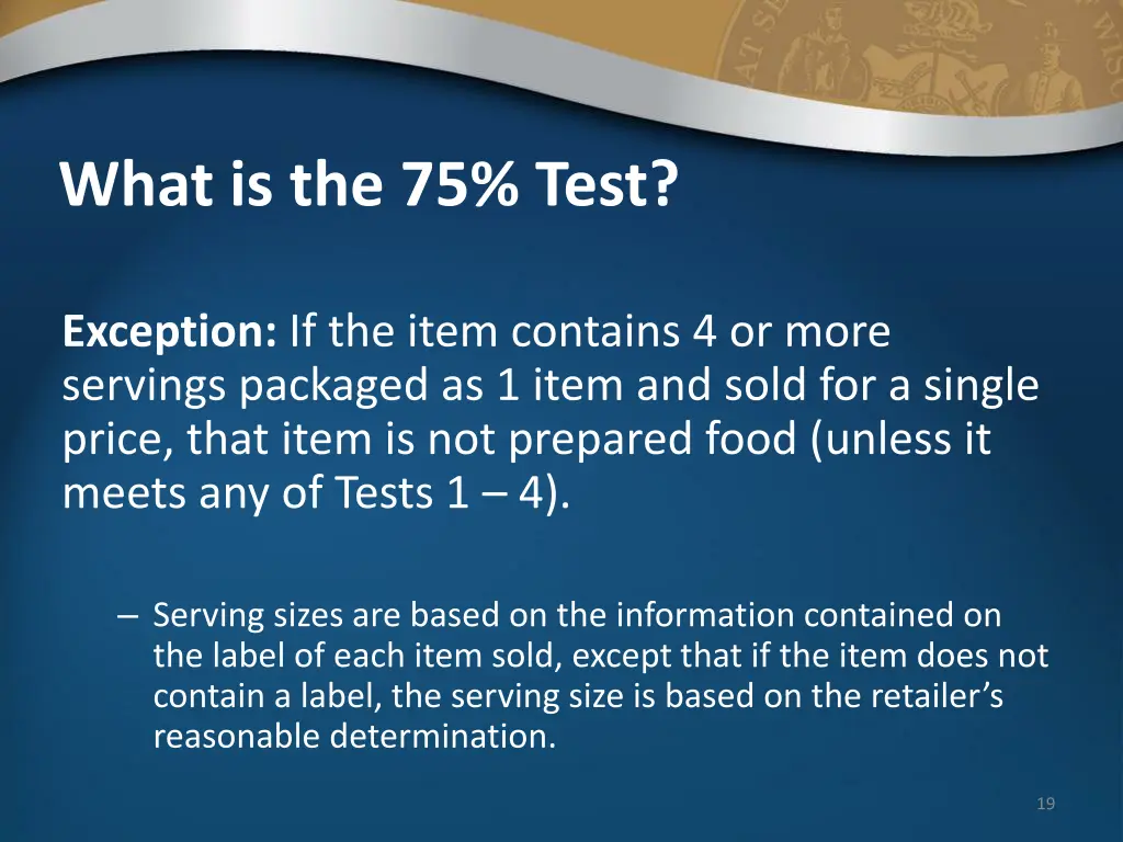 what is the 75 test 3