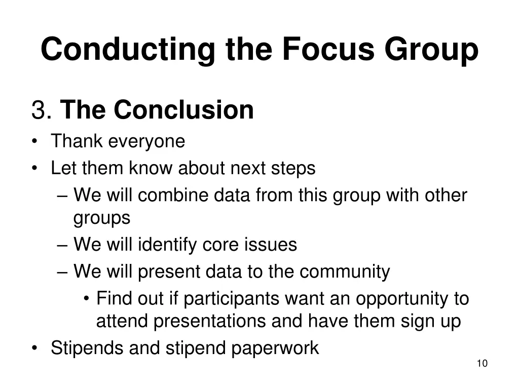 conducting the focus group 2