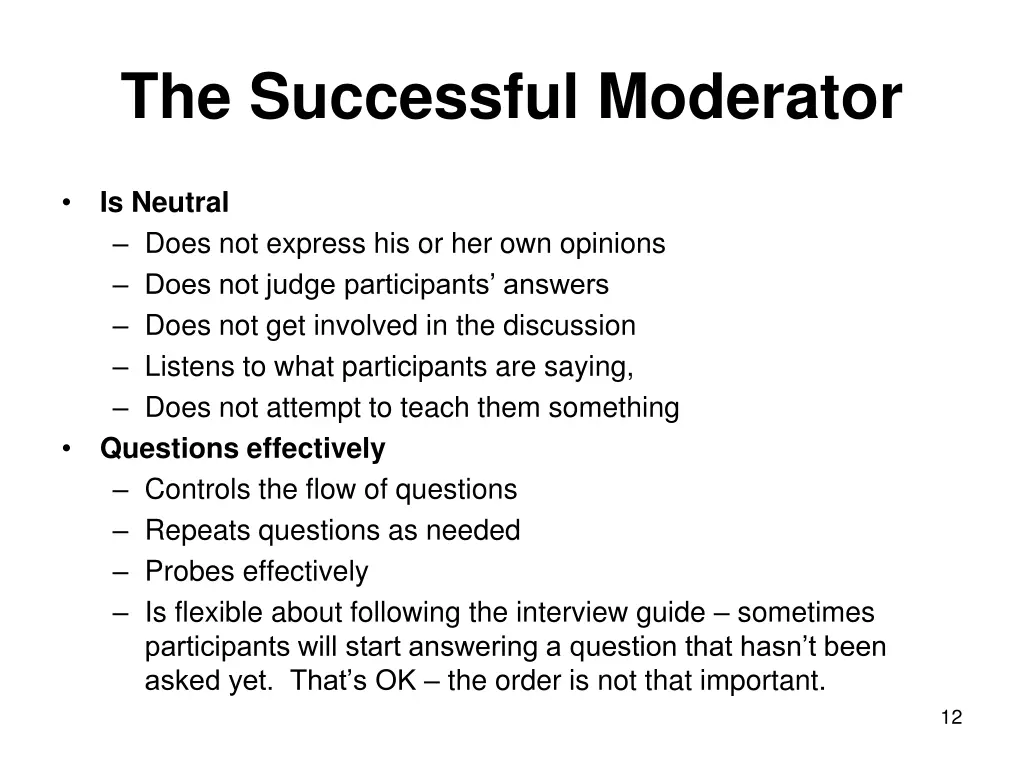 the successful moderator 1