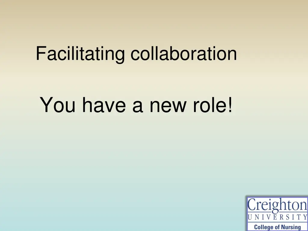 facilitating collaboration