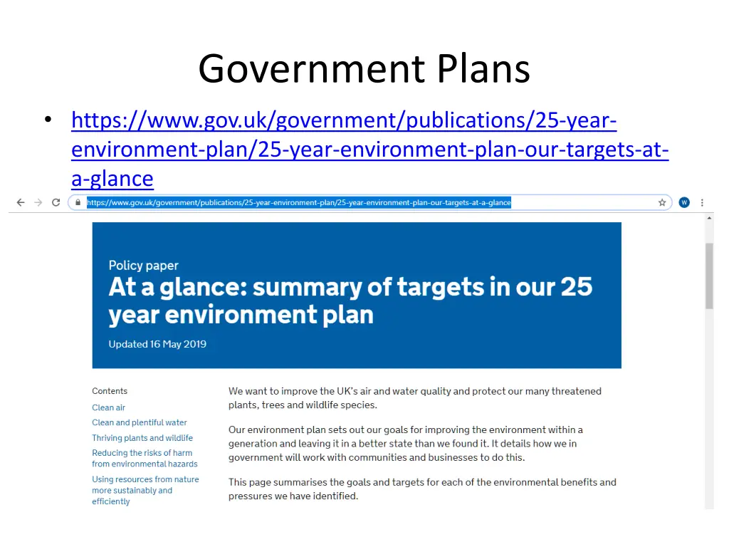 government plans https www gov uk government