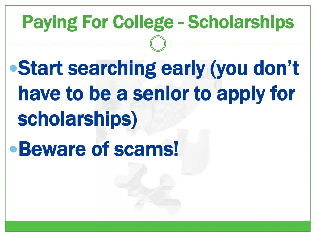 paying for college paying for college scholarships