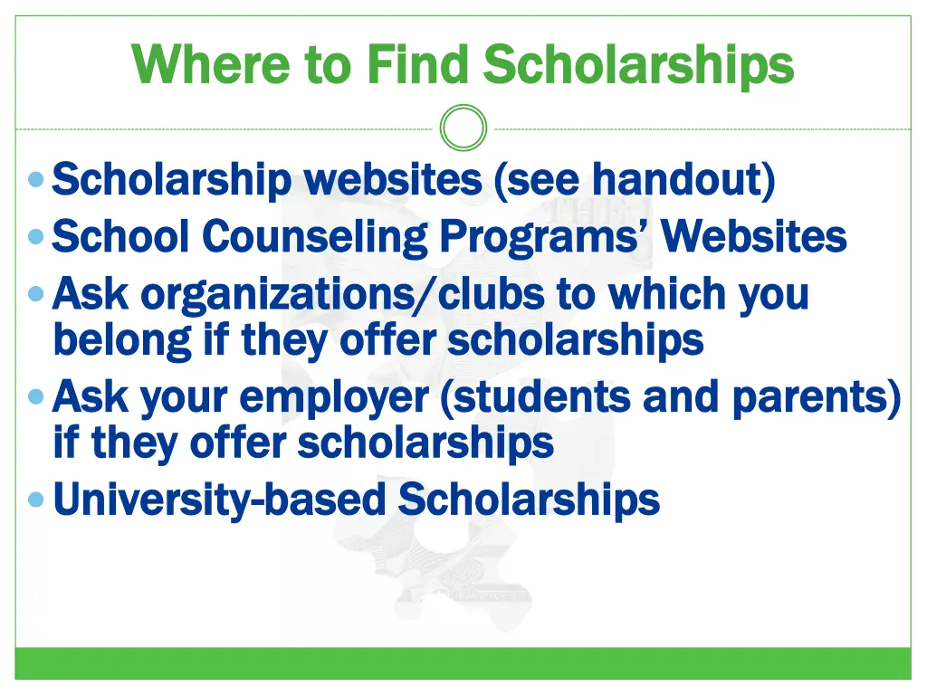 where to find scholarships where to find