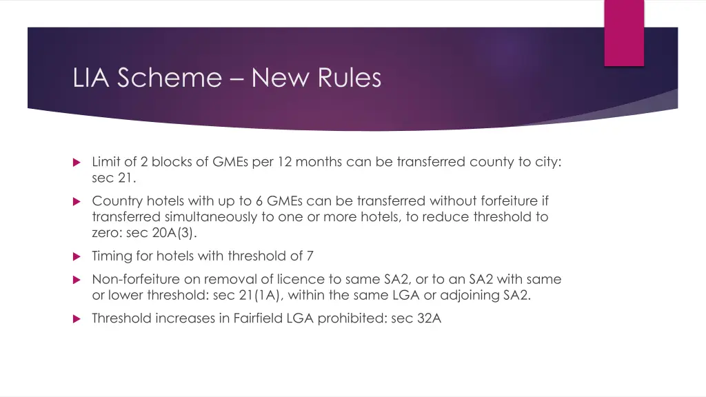 lia scheme new rules 2