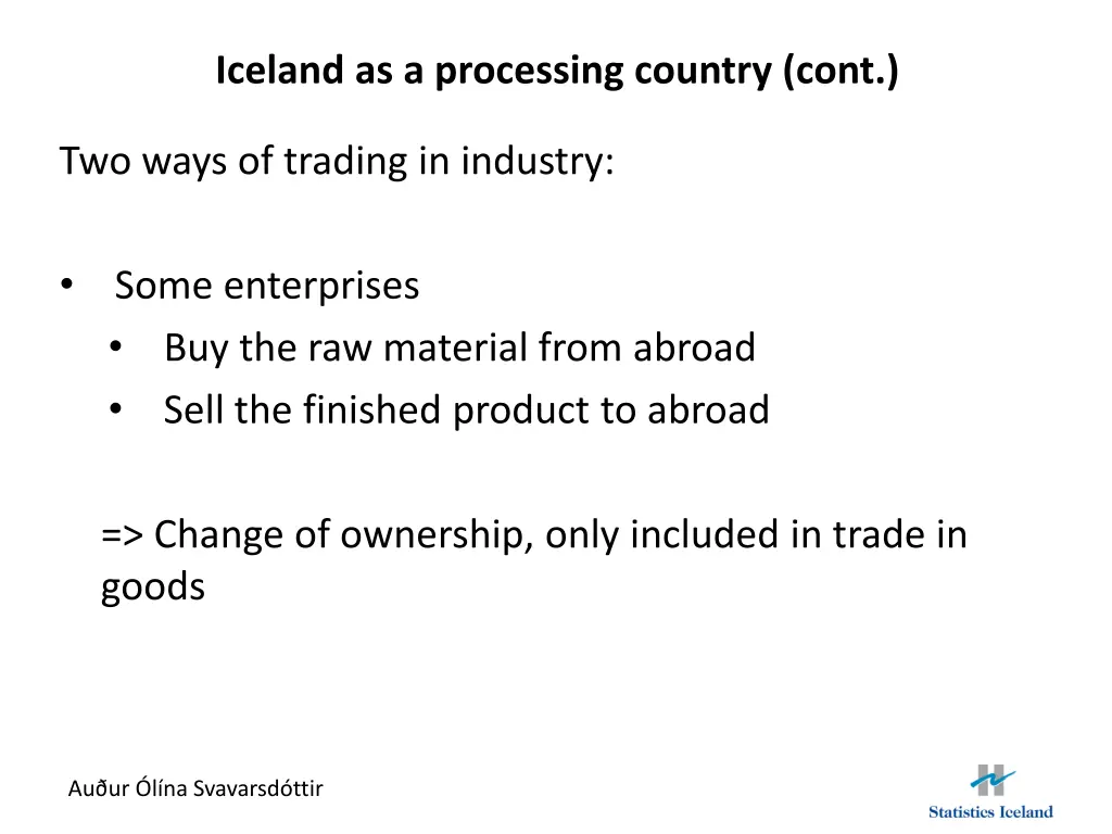 iceland as a processing country cont 3