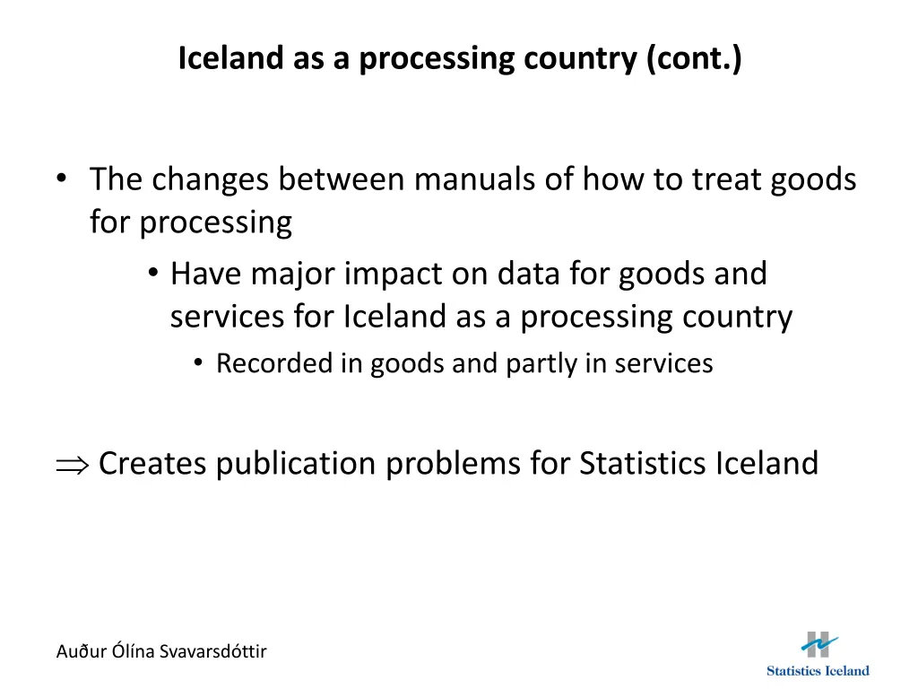 iceland as a processing country cont 8