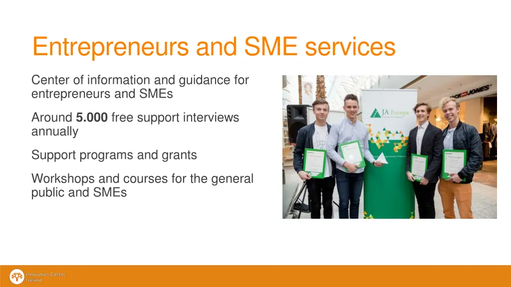 entrepreneurs and sme services