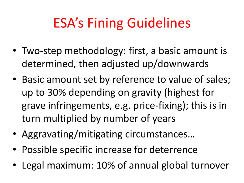 esa s fining guidelines 1