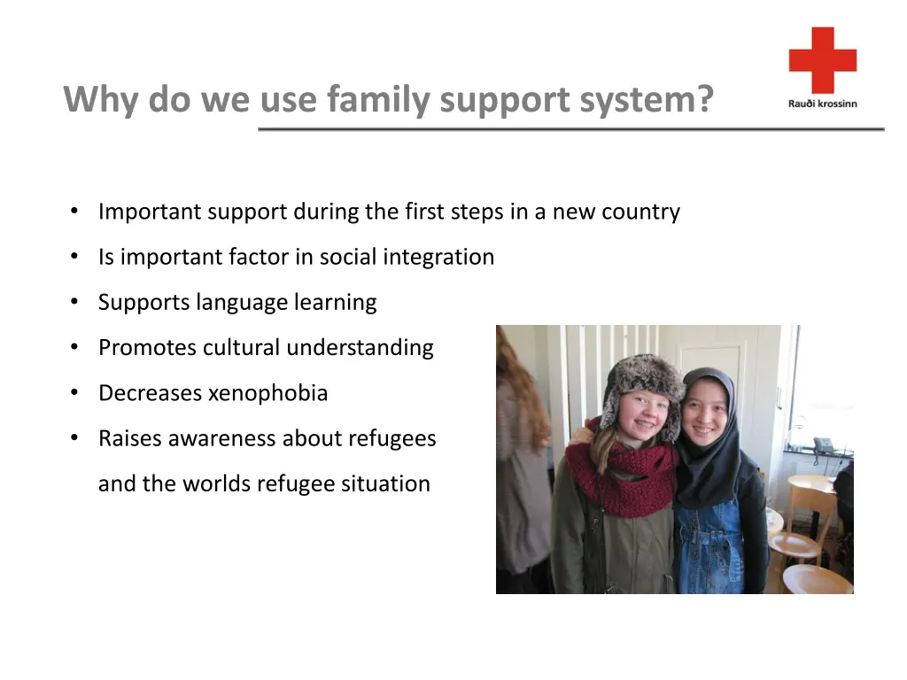 why do we use family support system