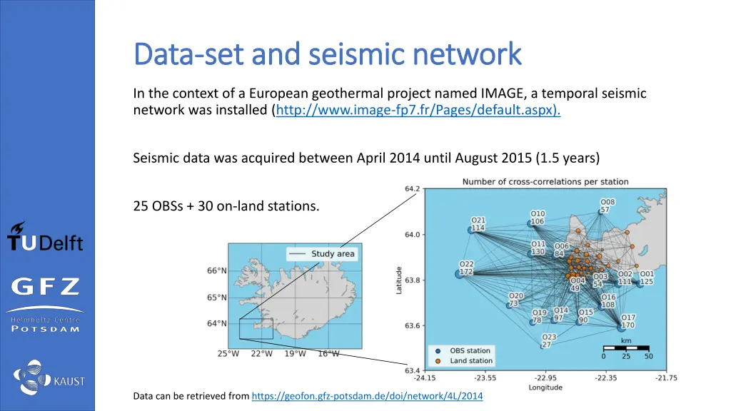 data data set and seismic network set and seismic