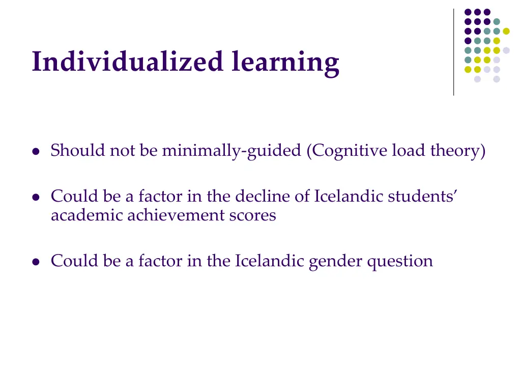 individualized learning