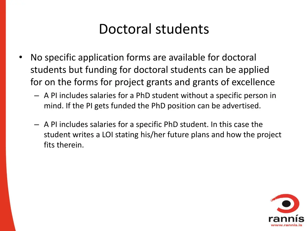 doctoral students