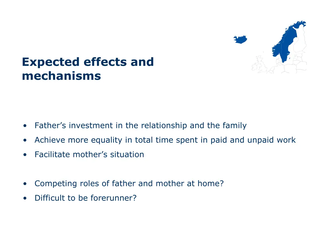 expected effects and mechanisms