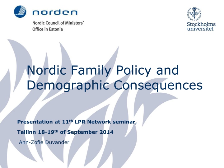 nordic family policy and demographic consequences