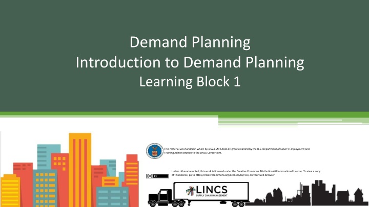 demand planning introduction to demand planning