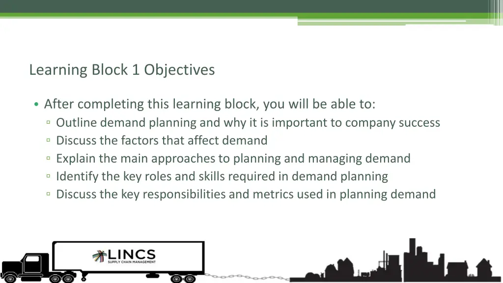 learning block 1 objectives