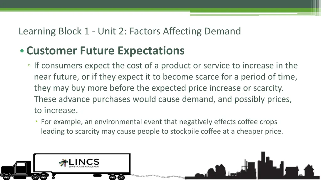 learning block 1 unit 2 factors affecting demand 5