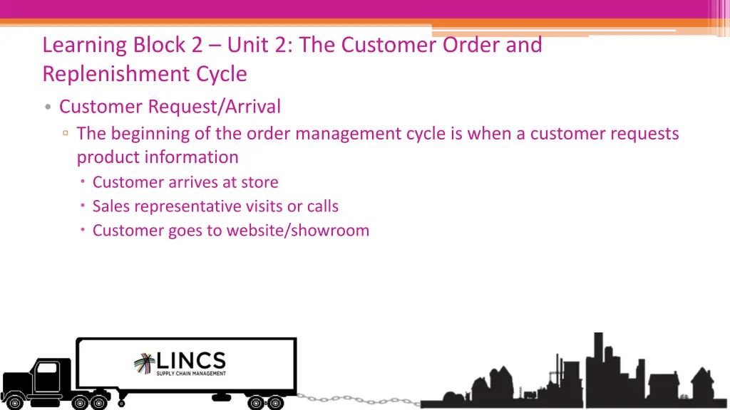 learning block 2 unit 2 the customer order 1