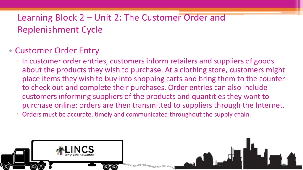 learning block 2 unit 2 the customer order 2