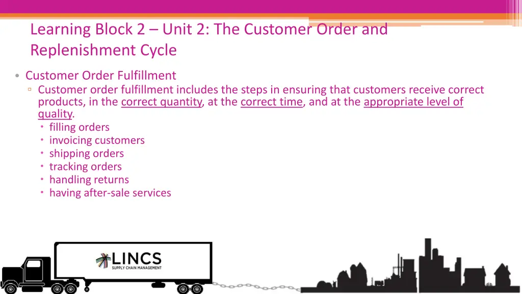 learning block 2 unit 2 the customer order 3