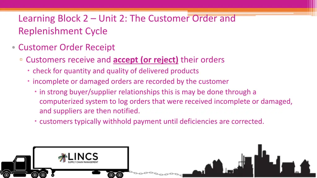 learning block 2 unit 2 the customer order 4