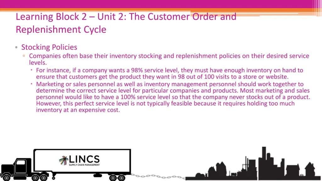 learning block 2 unit 2 the customer order 6