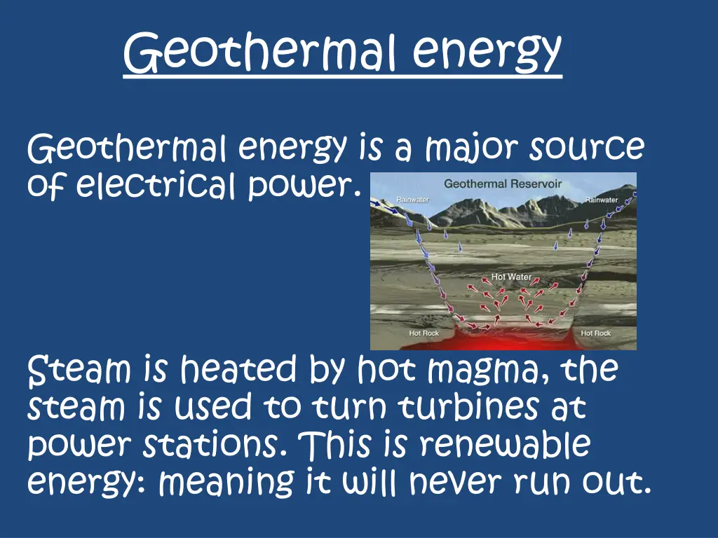 geothermal energy