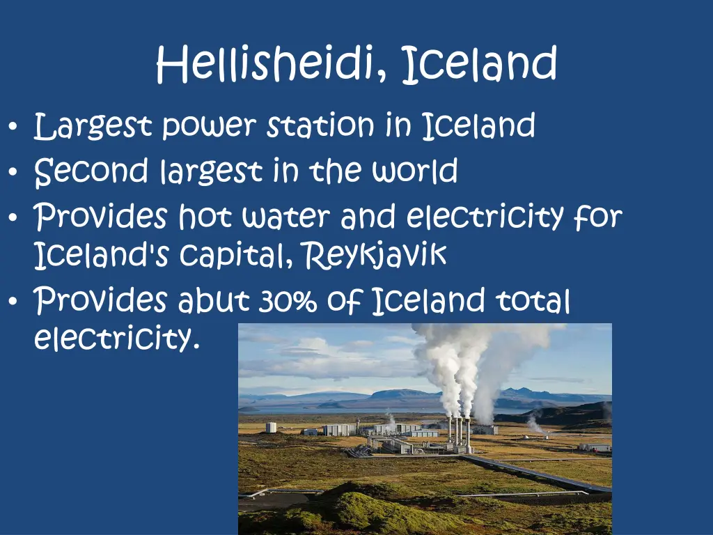 hellisheidi iceland largest power station