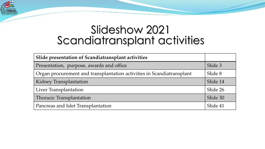 slideshow 2021 scandiatransplant activities