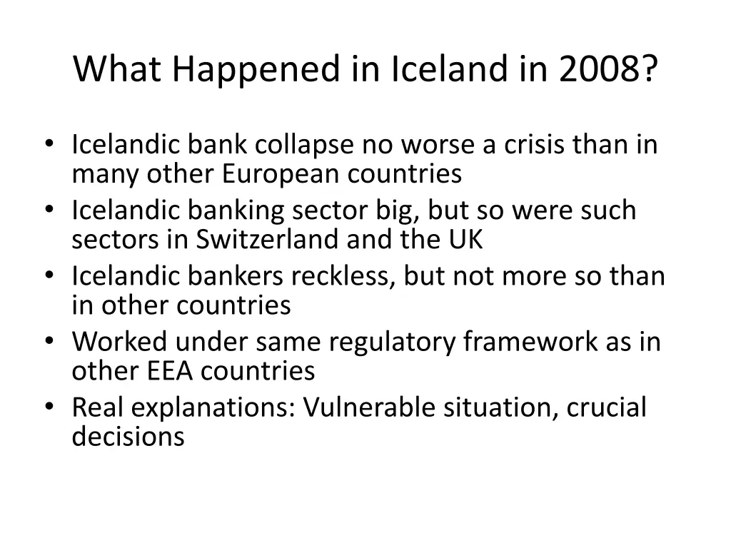 what happened in iceland in 2008