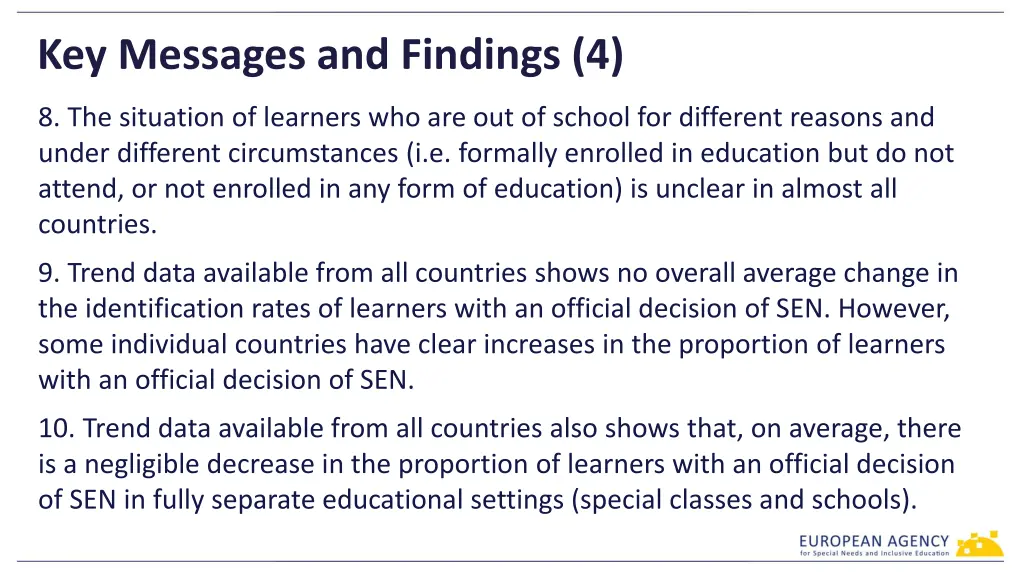 key messages and findings 4