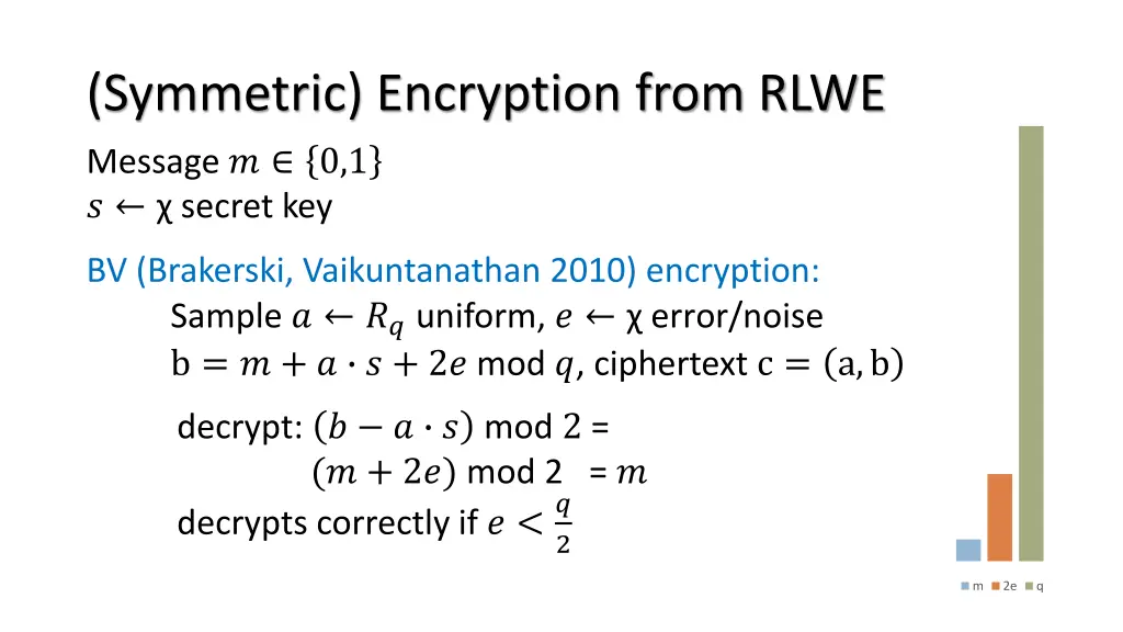 symmetric encryption from rlwe