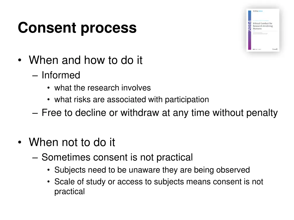 consent process