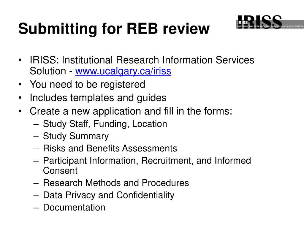 submitting for reb review