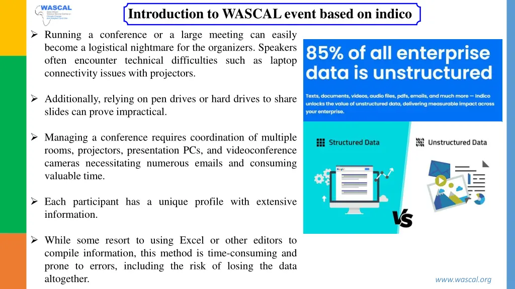 introduction to wascal event based on indico 1