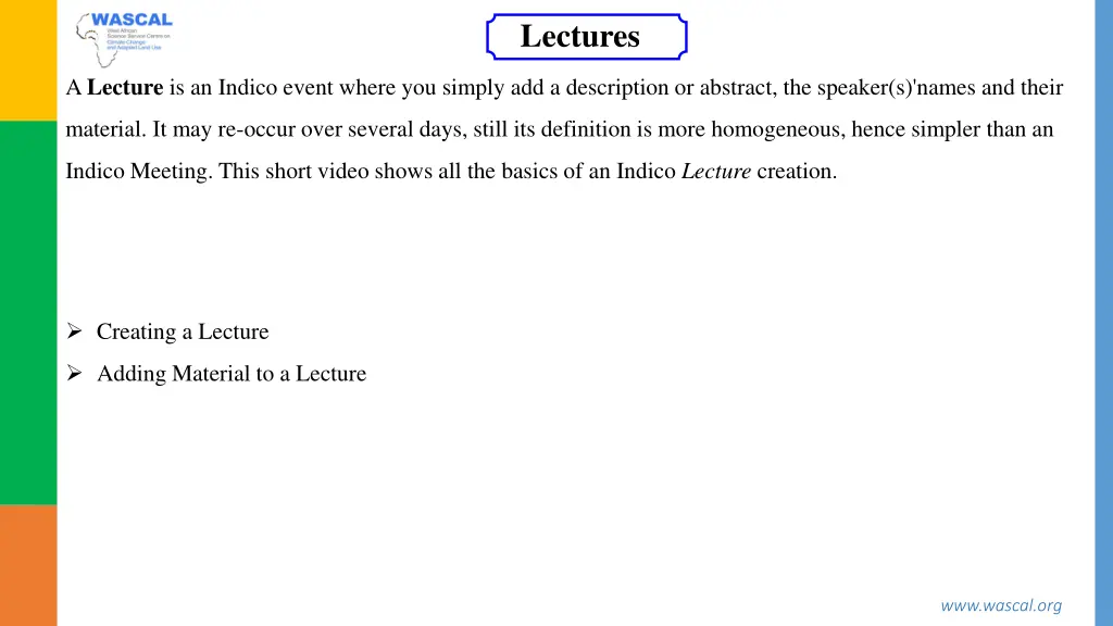 lectures