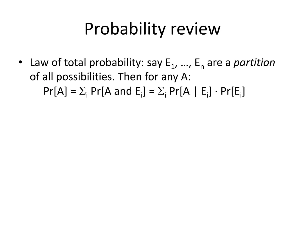 probability review 2